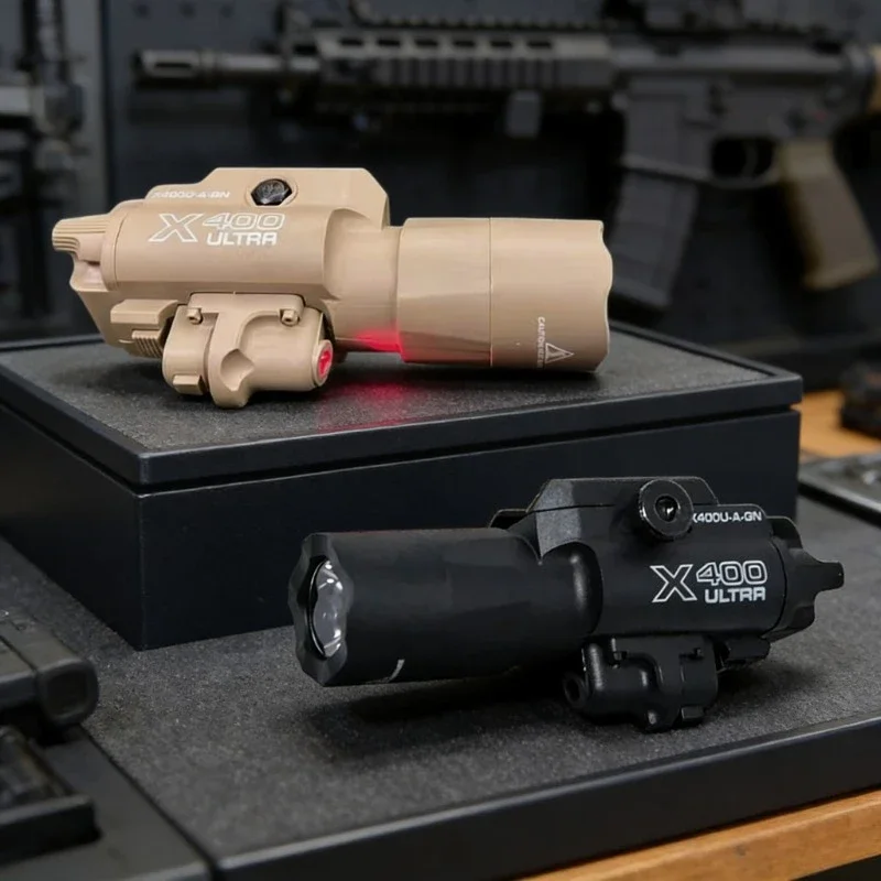Outdoor Hunting Toys - Фонарь-лазерный целеуказатель 2-в-1 X400U с креплением
