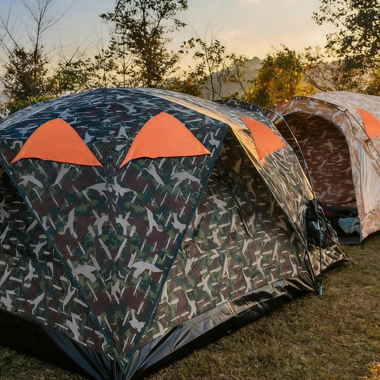 Outdoor Hunting Blinds - Оранжевая глухая панель Blaze, магнитные охотничьи