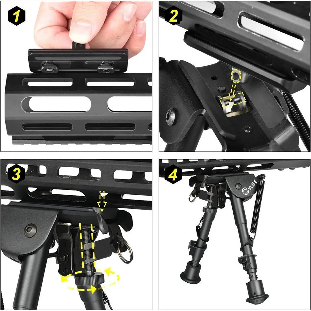 Bipod Rifle Mount - Тактический адаптер для крепления M-LOK на