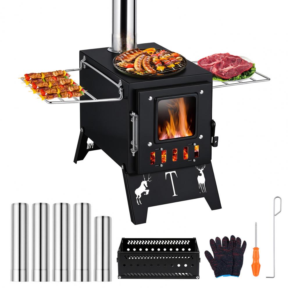 Outdoor Hunting Heater - Портативная складная дровяная печь 2-в-1 для