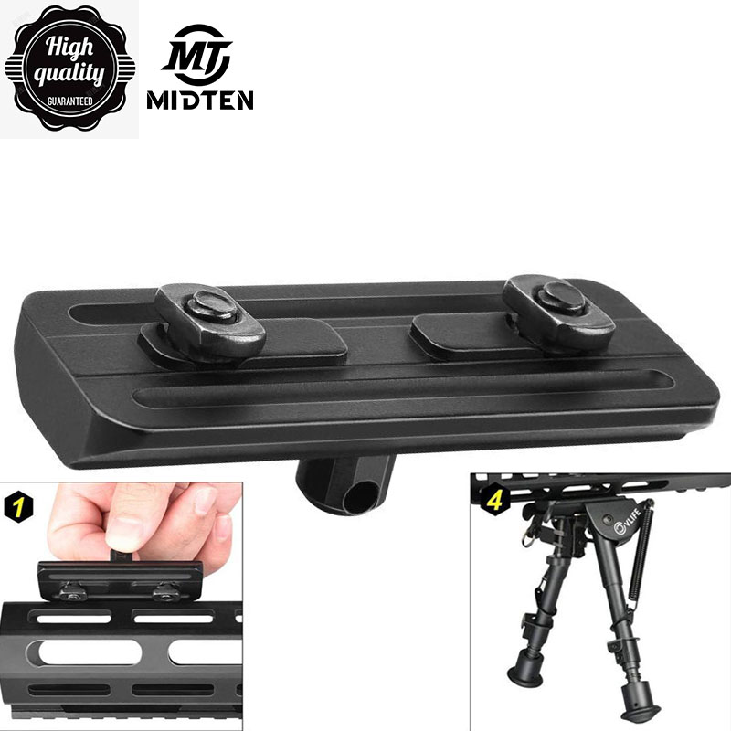 Bipod Rifle Mount - Адаптер MidTen Fit M lok 6