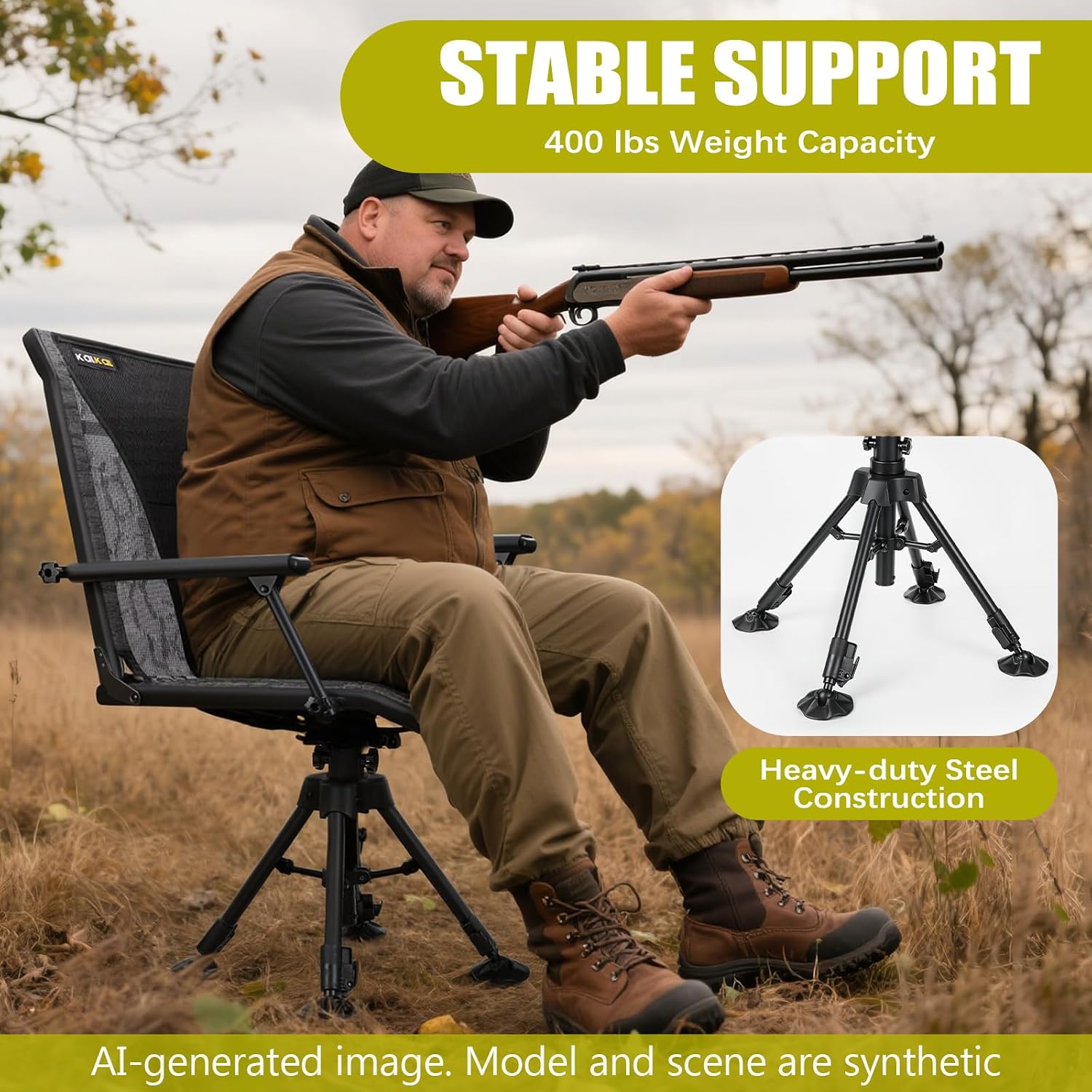 Вращающееся охотничье кресло с – обзор и цена Outdoor Hunting Blinds