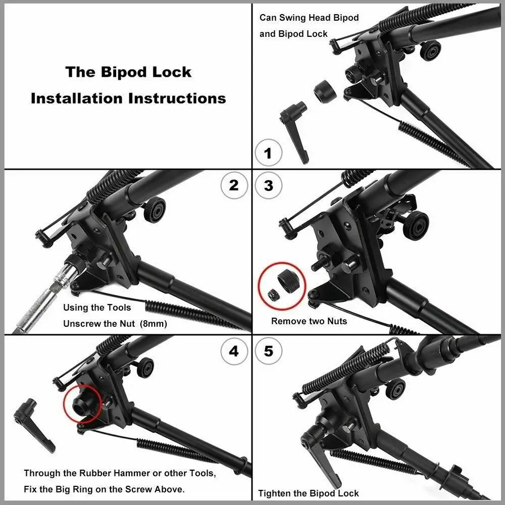 Тактический S-Lock для креплен – обзор и цена Bipod Rifle Mount
