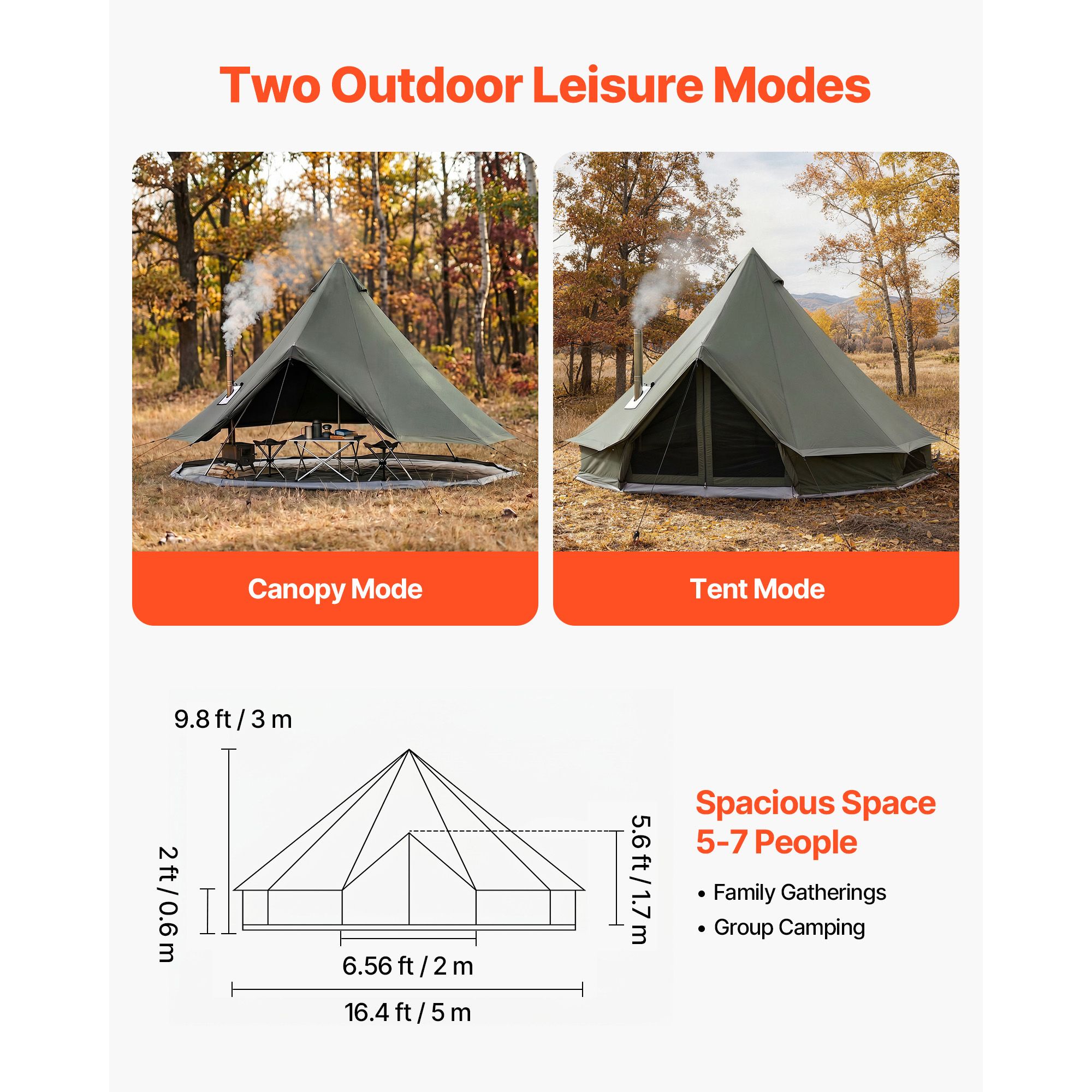 Палатка-бельтент из брезента,  – обзор и цена Outdoor Hunting Tent